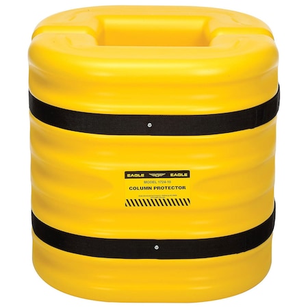 Eagle Mfg 10 Column Opening, 24 High, Yellow, Eagle Column Protector, 1724-10 172410